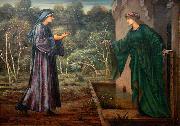 Edward Burne-Jones The Pilgrim at the Gate of Idleness oil painting on canvas